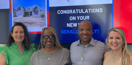 The Gerald family at their closing celebration with The Home Loan Team